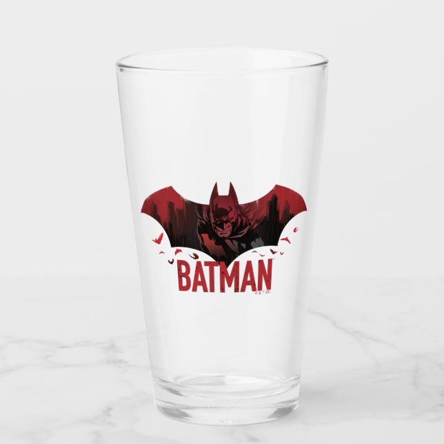 Batman Crimson Gotham Icon Glas (Vorderseite)