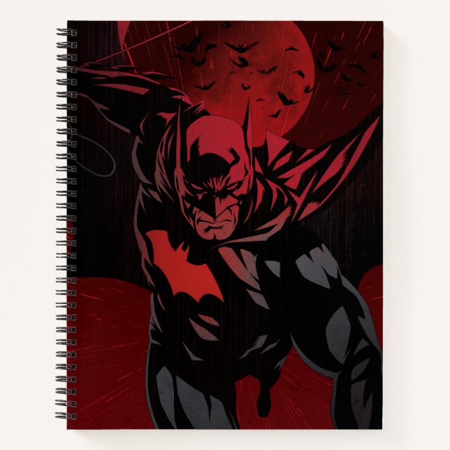 Batman Crimson Leap Notizbuch (Vorderseite)