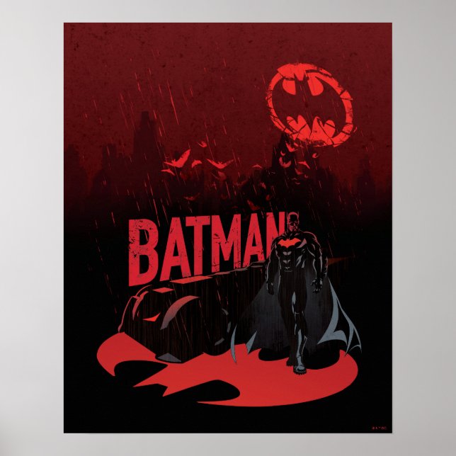 Batman Crimson Rain Poster (Vorne)