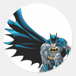 Batman Crouches Runder Aufkleber