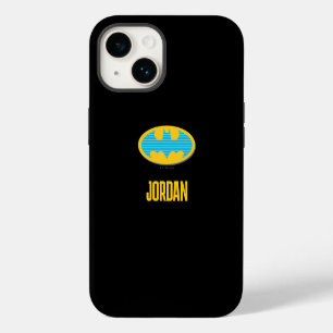 Batman Cyan-Streifen-Symbol iPhone 14 Hülle