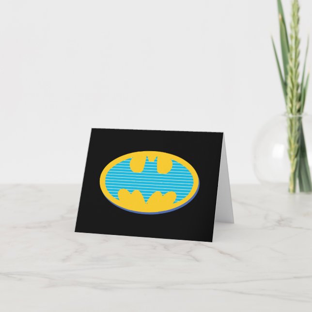 Batman | Cyan Stripes Symbol (Vorderseite)
