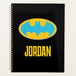 Batman Cyan Stripes Symbol Planer