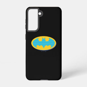 Batman   Cyan Stripes Symbol Samsung Galaxy Hülle