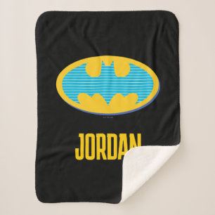 Batman   Cyan Stripes Symbol Sherpadecke