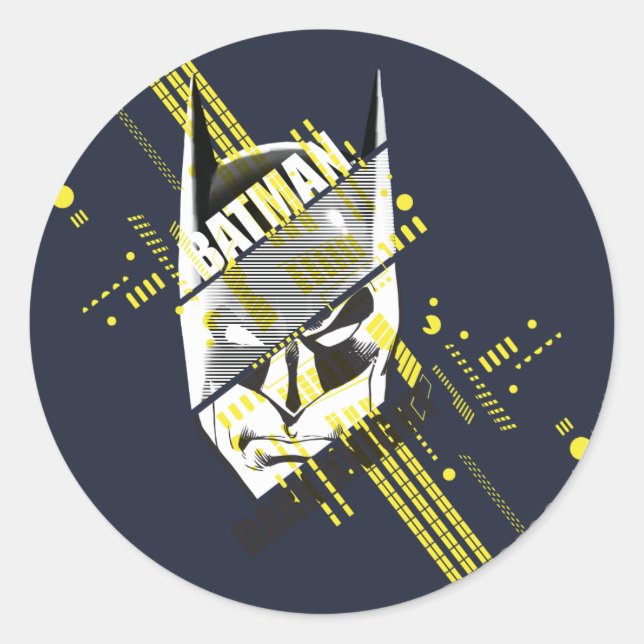 Batman Dark Knight Futuristic Runder Aufkleber (Vorderseite)