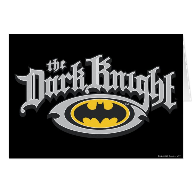 Batman Dark Knight | Nom et logo ovale (Devant horizontal)