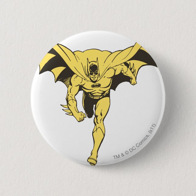 Batman Dash Gelb Button (Vorderseite)