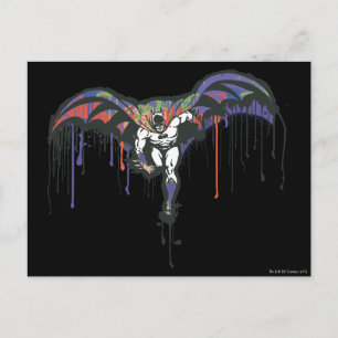 Batman Dash Gemalt Postkarte