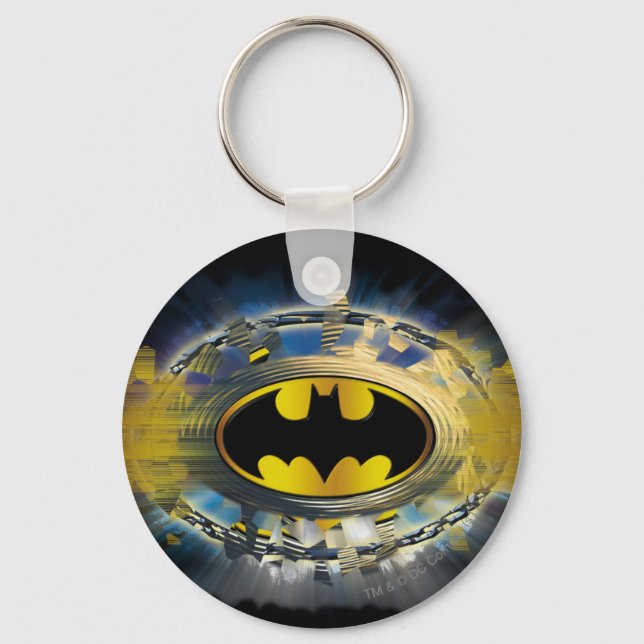 Batman Decorated Logo Schlüsselanhänger (Vorderseite)
