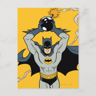 Batman, der mit Bombe läuft Postkarte