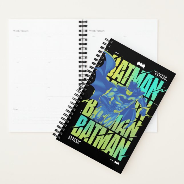 Batman Électrique Qui Traverse La Typographie (Devant avec enveloppe)