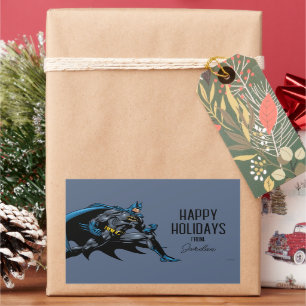 Batman Fists   Happy Holidays Rechteckiger Aufkleber