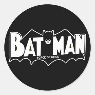 Batman Force of Good 60er Logo Runder Aufkleber