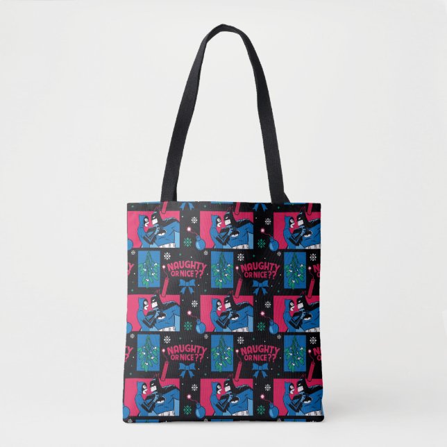 Batman | Frau Naughty oder Nice Pattern Tasche (Vorderseite)