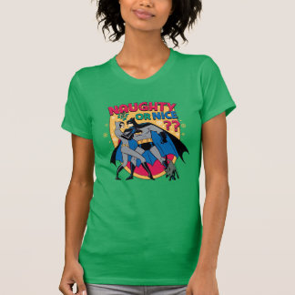 Batman | Frau unter Mistletoe naughty oder Nice T-Shirt