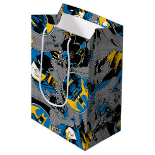 Batman Full Throttle Wurf Muster Mittlere Geschenktüte