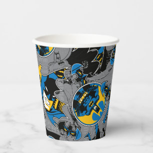 Batman Full Throttle Wurf Muster Pappbecher