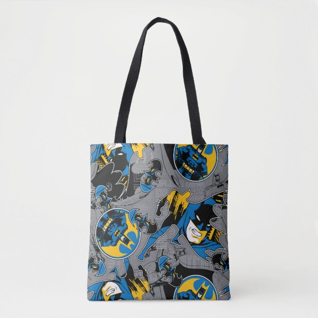 Batman Full Throttle Wurf Muster Tasche (Vorderseite)
