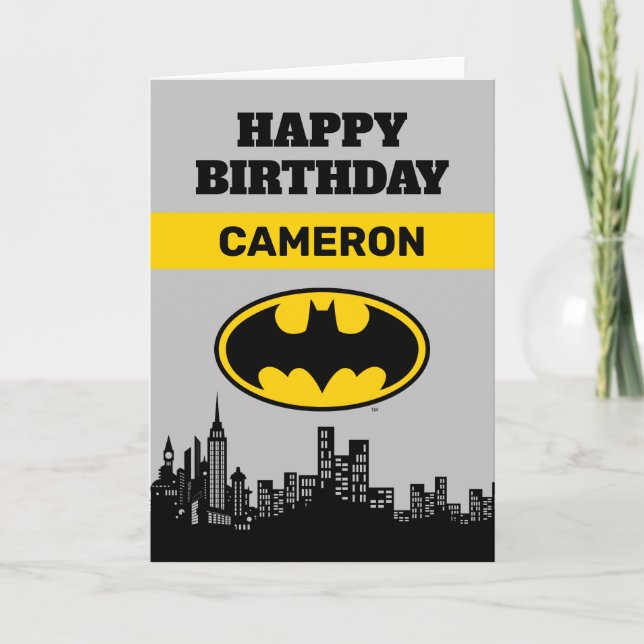 Batman - Gotham City | Geburtstag Karte (Vorderseite)