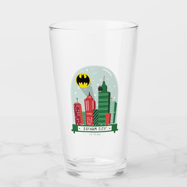 Batman Gotham City™ Snow Globe Grafik Glas (Vorderseite)