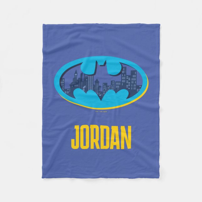 Batman | Gotham City Symbol Fleecedecke (Vorderseite)
