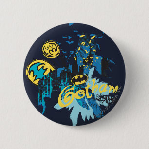 Batman Gotham Guardian Notebook Sketch Button
