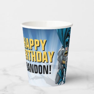 Batman Happy Birthday Pappbecher