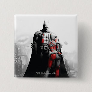 Batman & Harley Button