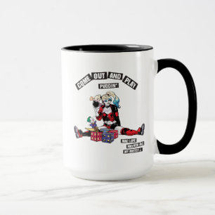 Batman Harley Quinn "Come out and Play Puddin" Tasse