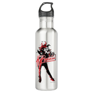 Batman   Harley Quinn "hallo Puddin'" Tinten-Kunst Trinkflasche