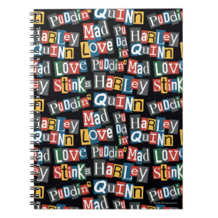 Batman   Harley Quinn Ransom Note Style Muster Notizblock