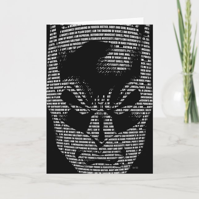 Batman Head Mantra Karte (Vorderseite)