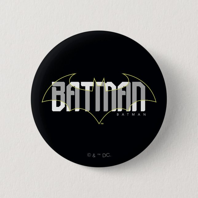 Batman Hi-Tech Name Grafik Button (Vorderseite)