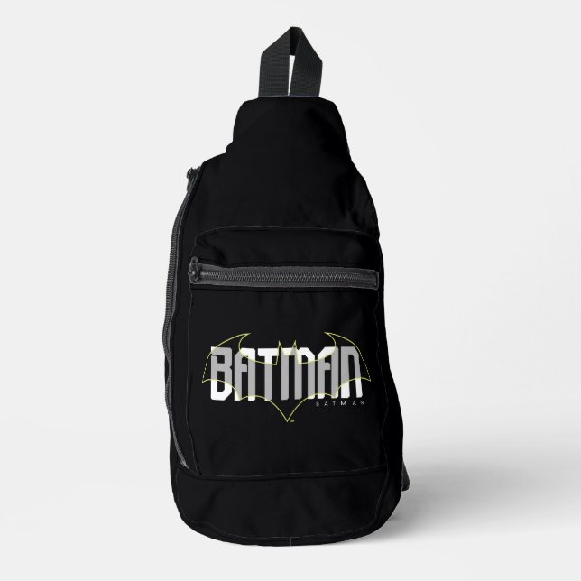 Batman Hi-Tech Name Graphic Crossbody Bag (Vorderseite)