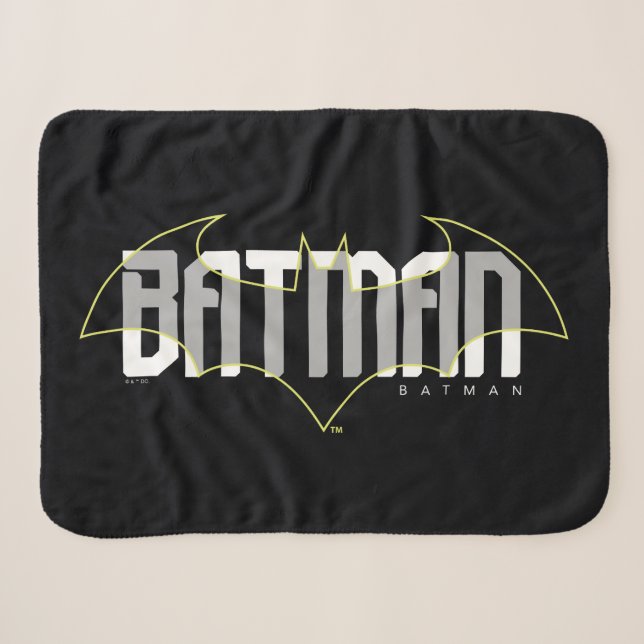 Batman Hi-Tech Name Graphic Sherpadecke (Vorderseite (Horizontal))