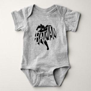 Batman Ink Brush Name Baby Strampler