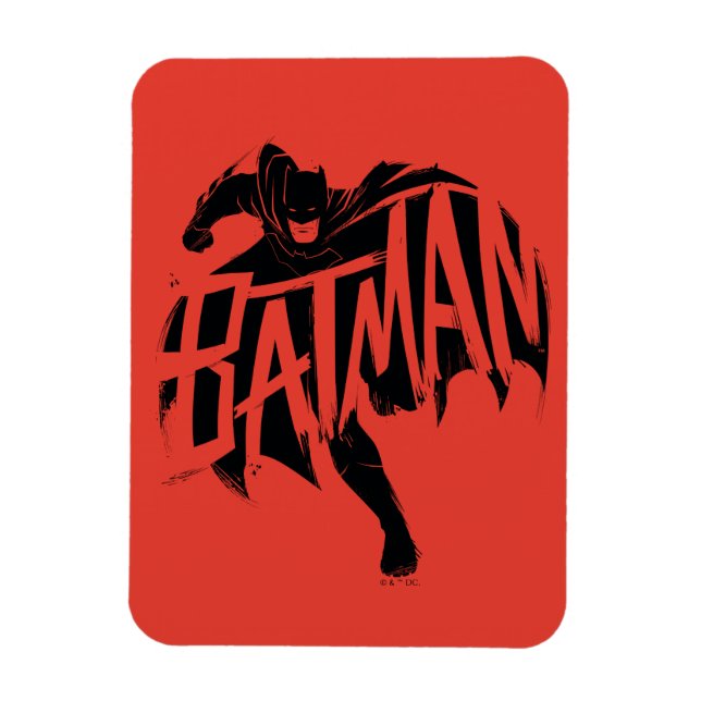Batman Ink Brush Name Magnet (Vertikal)