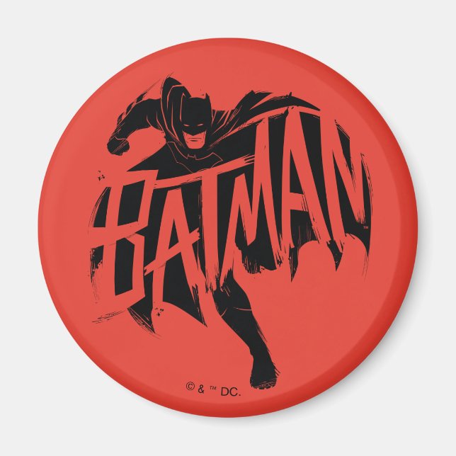 Batman Ink Brush Name Magnet (Vorne)