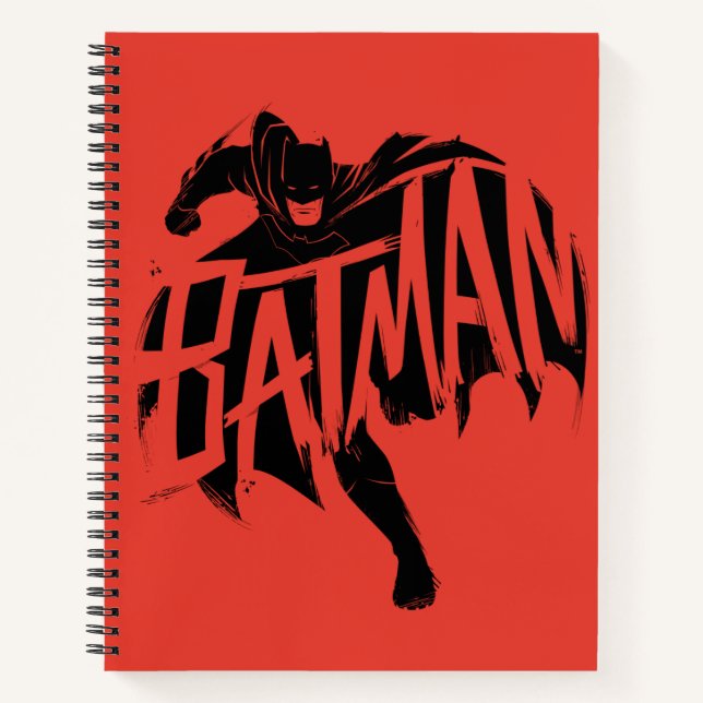 Batman Ink Brush Name Notizbuch (Vorderseite)