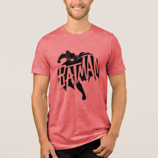 Batman Ink Brush Name Tri-Blend Shirt