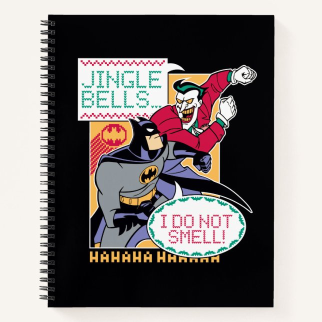 Batman | Jingle Bells, ich rieche nicht! Notizbuch (Vorderseite)