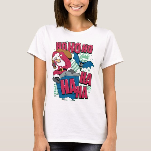 Batman | Joker Weihnachtsmann Klettersteig Kletter T-Shirt (Vorderseite)