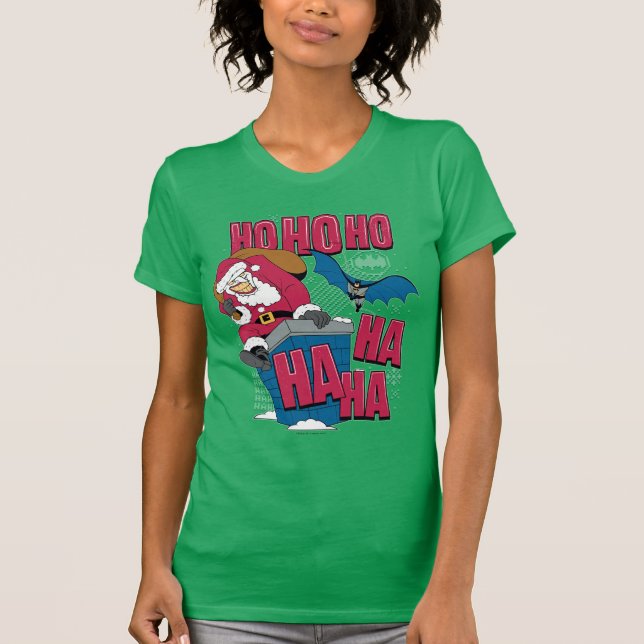 Batman | Joker Weihnachtsmann Klettersteig Kletter T-Shirt (Vorderseite)