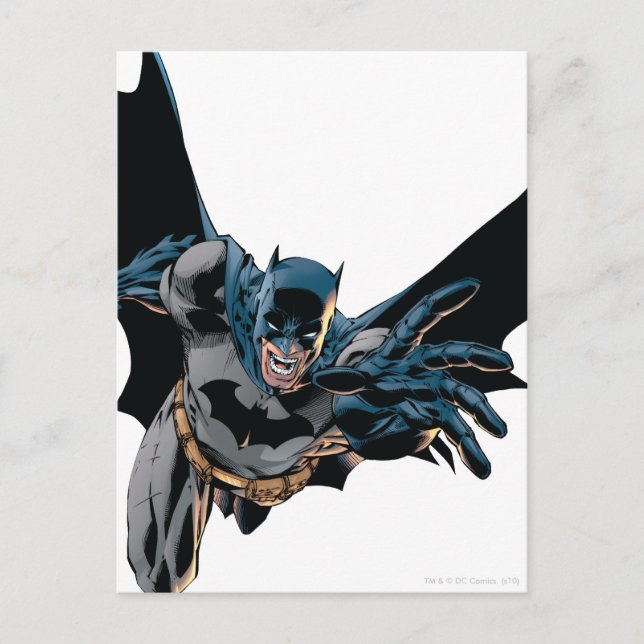 Batman Jumping Forward, Yell Postkarte (Vorderseite)