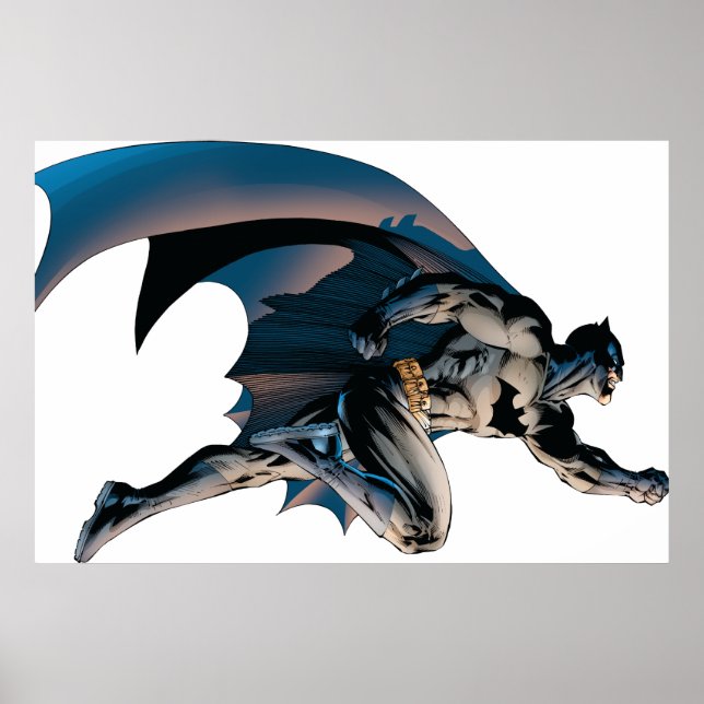 Batman Leaping Side View Poster (Vorne)