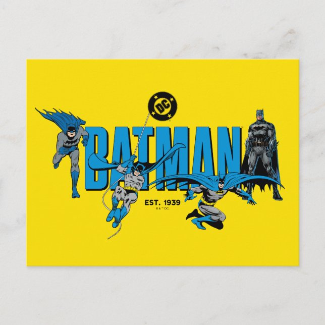 Batman-Legenden für immer Grafik Postkarte (Vorderseite)