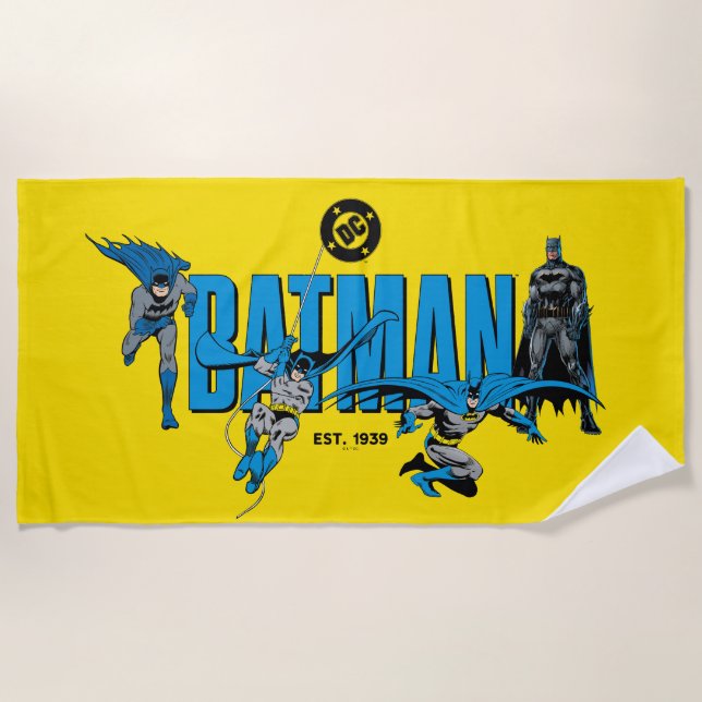Batman Legends Forever Graphic Strandtuch (Vorderseite)