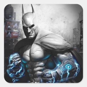 Batman - Lightning Quadratischer Aufkleber