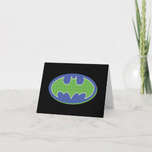 Batman Lila und grünes Symbol